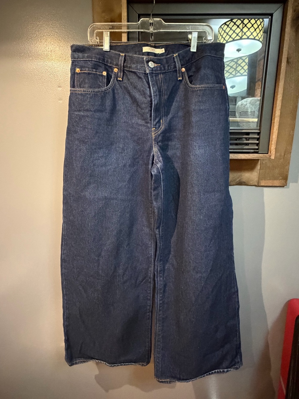 Levi's Dark Blue Wide-Leg Jeans